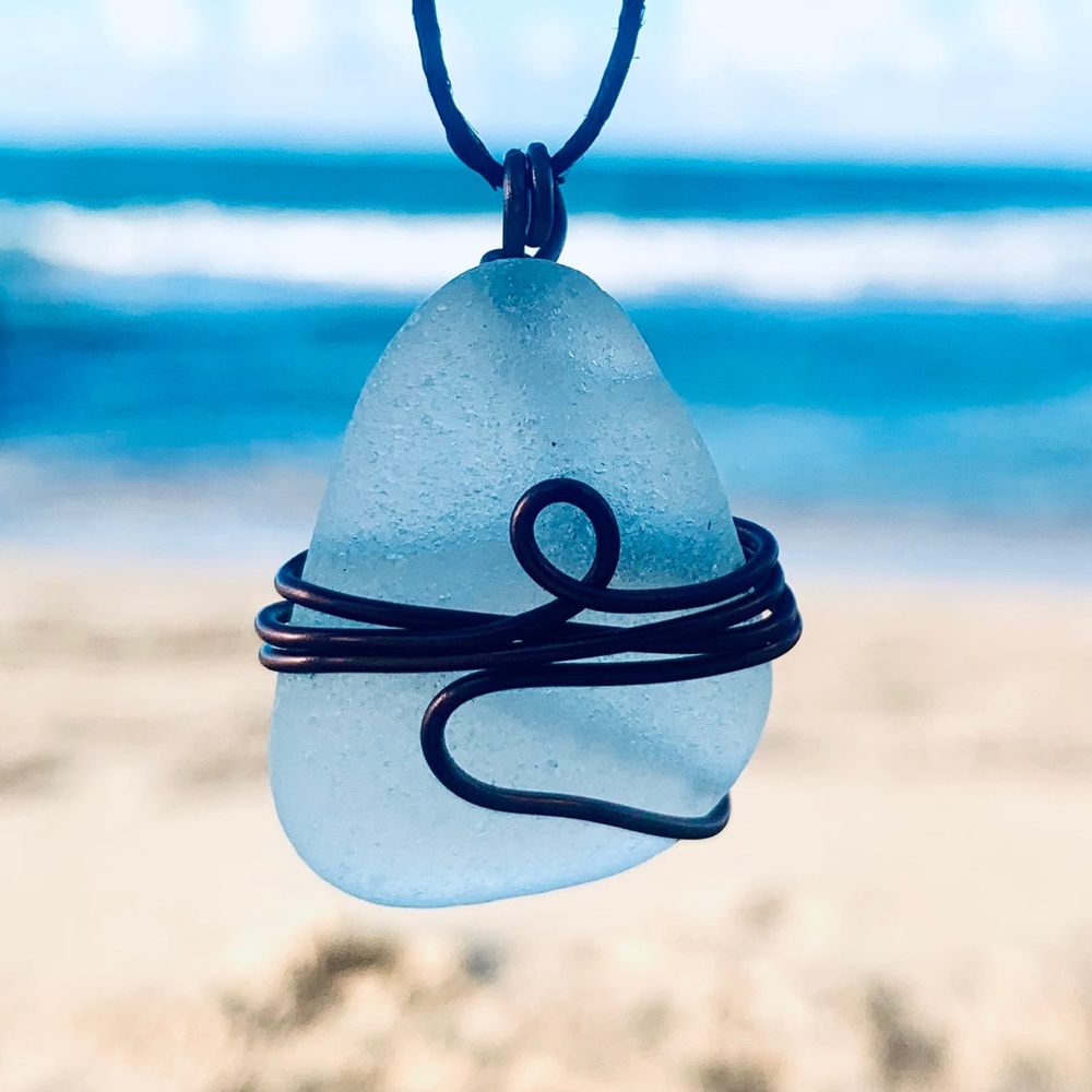 Submerged Seaglass Necklace - Picture 1 of 8